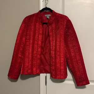 Red XL women’s jacket by Analogy.